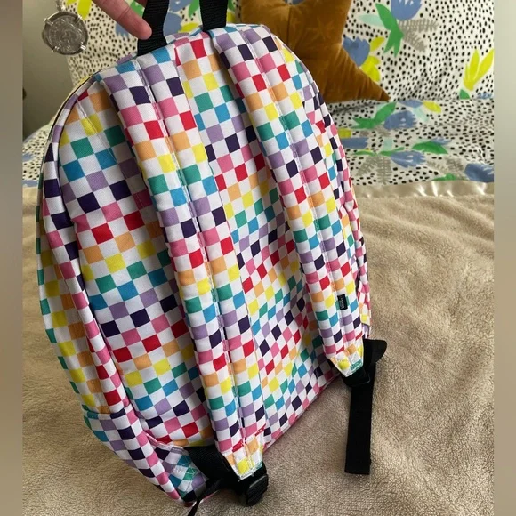 VANS Old Skool colorful checkerboard backpack new without tags happy maximalist - Picture 8 of 10